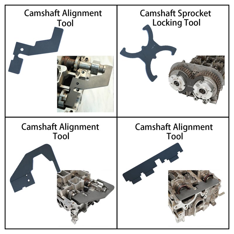 DPTOOL Camshaft Timing Tool Kit Cam and Crankshaft Alignment Locking Tool Compatible with Ford Volvo 1.5T 1.6T 2.0T 2.3T Ecoboost Jaguar Land Rover Evoque 2.0T 303-1552 303-1565 303-1097 303-748 - Image 4